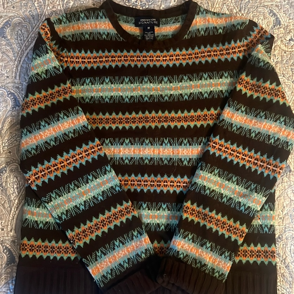 2 Piece:  Jones New York Sweater with Matching turtleneck    Size Medium